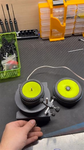 After hours and hours of design ideas, concept and rapid prototyping all done in house we now finalized the Tire Gluing Machine to be released early next year. KM/DBI tire gluing machine is capable of gluing both on-road and off-road 10th scale rubber tires all the way up to 8th scale buggy tires. | KM Motorsports