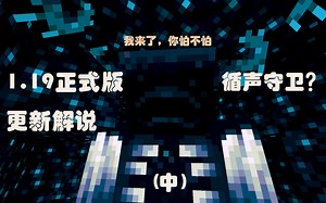 【我的世界】1.19正式版更新解说（中）