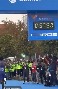 337K views · 3.4K reactions | A new half marathon world record for Yomif Kejelcha, running 57:30 to break the old record by one second. | RossRunning News | Facebook