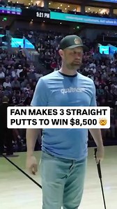 3.3M views · 10K reactions | This Utah Jazz fan was LOCKED IN as he hit 3 putts in a row to claim $8,500 勞 HAVE A DAY SIR! ⛳️ | DraftKings | Facebook