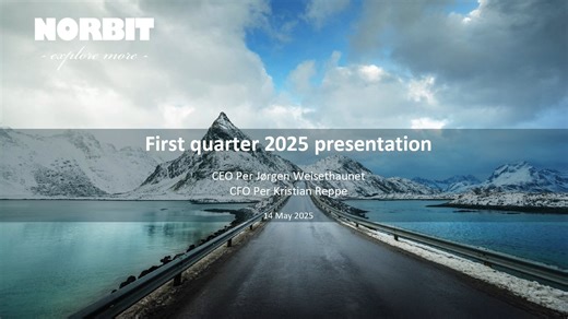 First Quarter 2025 presentation