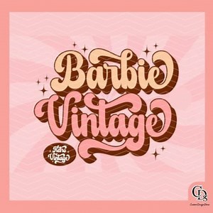 Barbie Vintage Font | Retro Display Font | Playful Typography | Nostalgic Design | Digital Font Download | Creative Projects | Vintage Flair - Etsy