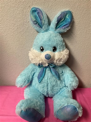 Restored Plush Blue Bunny Rainbow Colors in Ears and Feet Stuffed Animals Plush Toys Gifts for Girls Boys Wife Husband Mom Dad Sister - Etsy