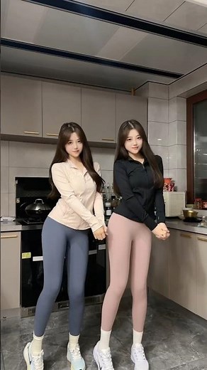 Energetic Kitchen Duo | Dance RoutineSynchronized Beats: Kitchen Dance Challenge Vibing