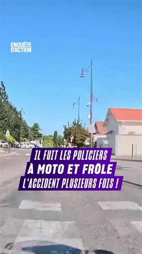 Course-poursuite : Motard en fuite frôle l'accident