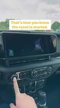 How to reset your Uconnect 5 radio! Quick and easy fix! #tip #car #uconnect #cartips