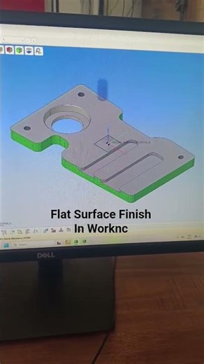 Flat Surface Finishing in Worknc🔥🔥 #cncsoftware #worknc #workncwithpradeep
