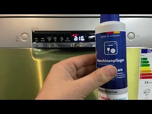 Bosch bulaşık makinesi temizleme ve Machine Care programı nasıl kullanılır? temizlik ve bakım