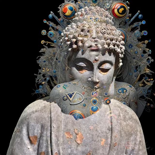 Buddha expelling demons | Norman Sherfield