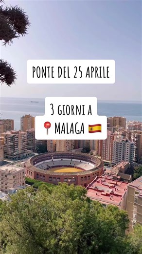 PONTE DEL 25 APRILE 3 giorni a MALAGA🇪🇸 #travel #traveling #holiday #holidays #malaga #spagna #trip #25aprile #fun #foryou #foryoupage #foryourpage #spain