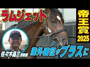 【帝王賞2025】ラムジェット・佐々木晶三調教師インタビュー「海外遠征がすごくプラスに出る」「（一番いい状態に）やっと近づいた」《東スポ競馬》