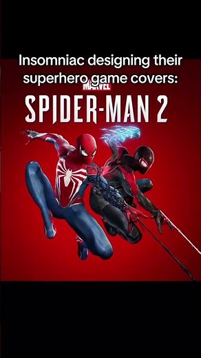 Insomniac designing their superhero game covers