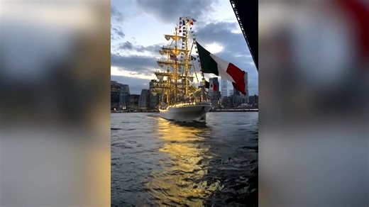 15K views · 311 reactions | The investigation into why a Mexican Navy training ship struck the Brooklyn Bridge, shearing the top of its masts, will look into a possible engine failure and the role of a tug boat that assisted it in backing out of its pier, officials said https://reut.rs/3ZovNPC | Reuters | Facebook