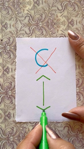 Correct draw￼ letter C❣️#shortvideo #drawing #easyart #art #artdrawing #artist #ytshorts #yt