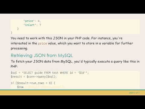 How to Convert JSON from MySQL to PHP and Extract Values Efficiently