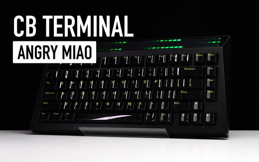【AKS】CYBERBOARD Terminal 来自Angry Miao 客制化键盘拆解 轴体缝合