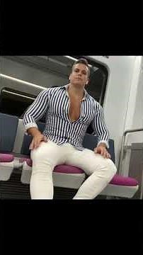 Muscle Man Chest Flexing