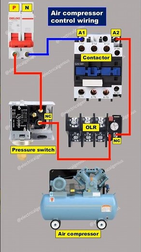 How to Wire an Air-Compressor Control Circuit | Air Compressor Control Wiring #aircompressor