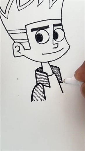 Outlining with a pen in a simple way for drawing