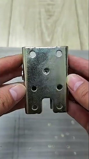 hinge adjustment: blue screwdriver tunes a spring loaded hinge on wood #shorts