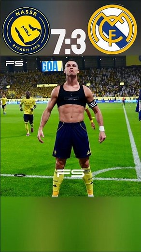 Tha day Cristiano Ronaldo's come back Al nassr vs real Madrid💥🤕 imaginary🤯 match #ronaldo #football