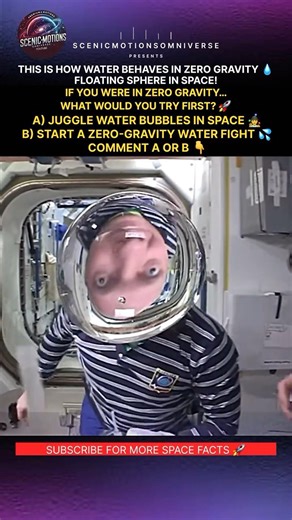 What Water Does in Zero Gravity Will Blow Your Mind 💧 Astronaut ISS Experiment #Shorts