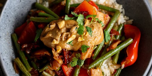 Vegan Gado Gado with Sun-Dried Tomatoes