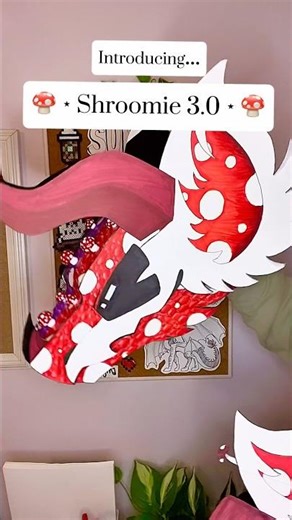 New Remake Dragon Puppet: Shroomie 3.0!!! 🍄✨#paperart #papercrafts #paperdragon #shorts #viral #new