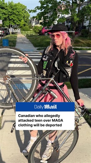 The Canadian woman who was arrested for allegedly slapping a teen who was wearing MAGA-themed clothing is going to be deported. Kaitlyn Tracey, 33, was on a New Jersey boardwalk on July 3 when she allegedly attacked the teen. She had overstayed her visa at the time of her arrest, and a judge ruled on Tuesday that she will deported back to Cananda. #news #politics #canada #ice #deportation