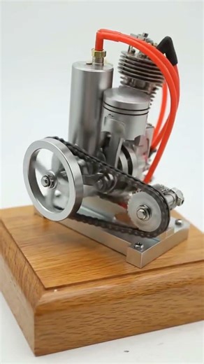 DIY Mechanical Masterpiece: Mini H09 Engine Model Showcase#engineering #shortvideo #engine