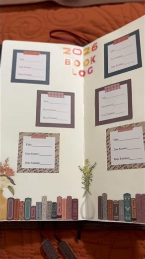 My Reading Log Spread 📚✨ Traveler’s Notebook Setup #plannercommunity #lifestylevlog