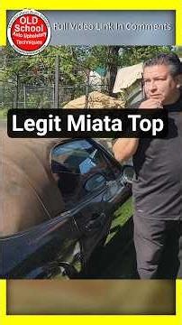 How to Miata MX-5 Soft Top Install Step by Step DIY upholstery #shorts