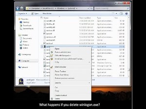 What happens if you remove winlogon.exe?