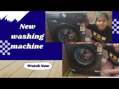 Our new washing machine ✨# samsung AI 9 kg front load machine 
