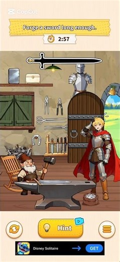 Forge a sword long enough | Legendary Sword | Brain Puzzle 3 Crazy Mind Level Solution