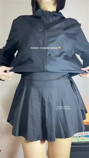 Instant Cropped Jacket: Adjustable Tuckband Hack