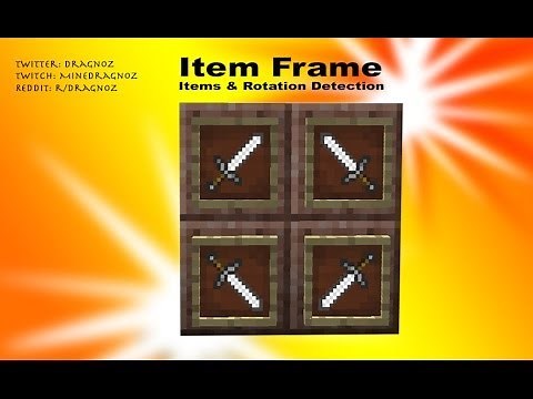 Item Frame item and rotation detection in Minecraft