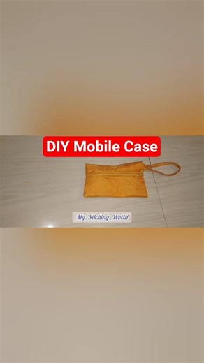 Mobile Case Making at Home/Mobile pouch Diy#minivlog #diy #youtubeshorts