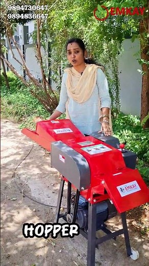 🟢 Emkay 5 Blade Chaff Cutter – Gear with Copper Model 🟢⚙️