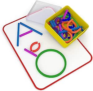 Osmo - Little Genius Sticks & Rings-2 Educational Learning Games -Ages 3-5-Imagination,Letter Formation & Creativity-For iPad or Fire Tablet -STEM Toy,Boy & Girl(Base Required - Amazon Exclusive)