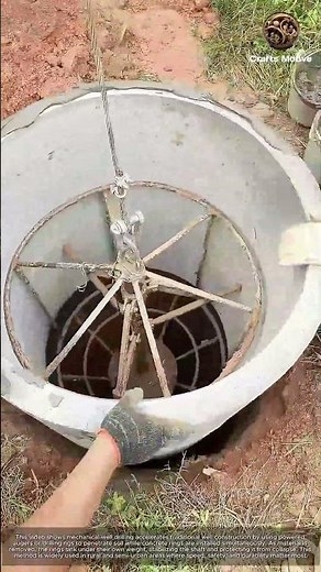 Genius Water Quick & Efficient Mechanical Well Drilling: Fast Installation of Concrete Well Ring
