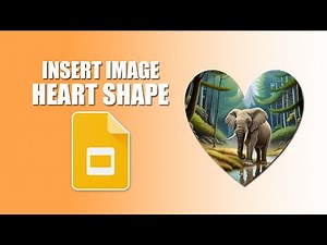 How to insert image into heart shape in google slides