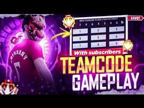 FREE FIRE LIVE 😎 1v1 GUILD TEST | TEAM CODE GIVEAWAY | #freefirelive #gyangaming #republicday #short