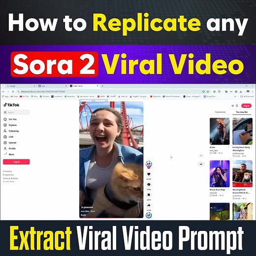 How to Replicate Any Viral Sora 2 Video 🎯 Purpose of the Video : This video is created for educational and informational purposes only. Its goal is to teach viewers how to use AI tools and online platforms like Sorato, ssstick.io, and Gemini to analyze, learn, and recreate viral video prompts responsibly. It does not promote copyright infringement, content theft, or misuse of others’ videos. The tutorial focuses on understanding AI video creation workflows, prompt generation, and watermark-free
