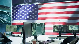 Empty modern base of operations used by the US military armed forces | Premium Stock Video Footage