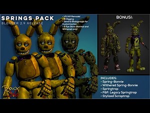 (FNAF) Roux36 Springs Pack - Blender 2.9 Release!