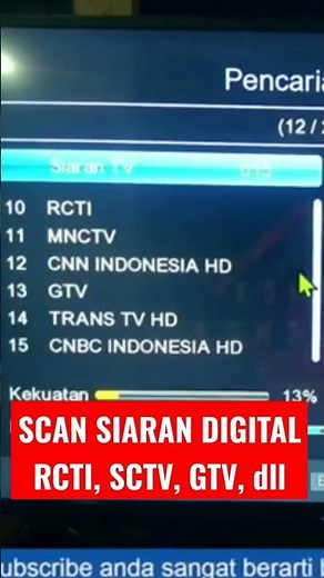 Cari Siaran Digital RCTI SCTV GTV, dll #siarandigital