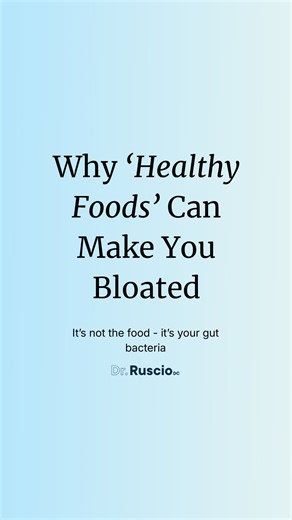 We’ve been told for years that bloating from foods like broccoli, garlic, onions, or avocado is “normal”… But what if it’s actually a sign of bacterial imbalance in your gut? 👀 In this clip, we break down something most people never hear about digestion👇 👉 It’s not just what you eat - it’s where bacteria are living in your digestive system. When there’s too little bacteria in the large intestine and too much in the small intestine, even the healthiest foods can trigger: • Bloating • Distensio