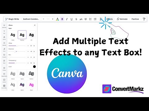 Canva How to Add Multiple Text Effects