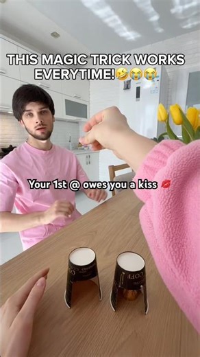 HE WAS SO CONFUSED! 😱🤣🍫 - #magic #prank #couple #funny #shorts